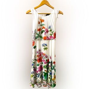 Pietro Brunelli Floral Chiffon Maternity Dress, Size L